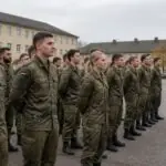 Στρατιωτικοί της Bundeswehr σε παράταξη σε γερμανικό στρατόπεδο