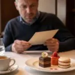 Επιδόρπιο Café Gourmand με μικρά γλυκά και ξεχωριστό εσπρέσο σε εστιατόριο στη νότια Γερμανία