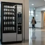 Συμβολική εικόνα αυτόματου πωλητή ροφημάτων σε χώρο γερμανικού νοσοκομείου