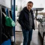 Συμβολική απεικόνιση αντλίας βενζίνης με ένδειξη E20 σε πρατήριο της Γερμανίας