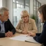 Ηλικιωμένο ζευγάρι σε συμβολική σκηνή ενημέρωσης για τις συντάξεις στη Γερμανία