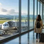 Επιβατικό αεροπλάνο σε χώρο στάθμευσης περιφερειακού αεροδρομίου, συμβολική εικόνα για το Γκρατς