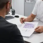 Συμβολική εικόνα ιατρικής ενημέρωσης ασθενούς για την εξατομικευμένη θεραπεία mRNA στο μελάνωμα