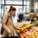 Συμβολική εικόνα πελατών και εργαζομένων σε κατάστημα Migros στην Ελβετία, στο πλαίσιο του σχεδίου ενοποίησης συνεταιρισμών