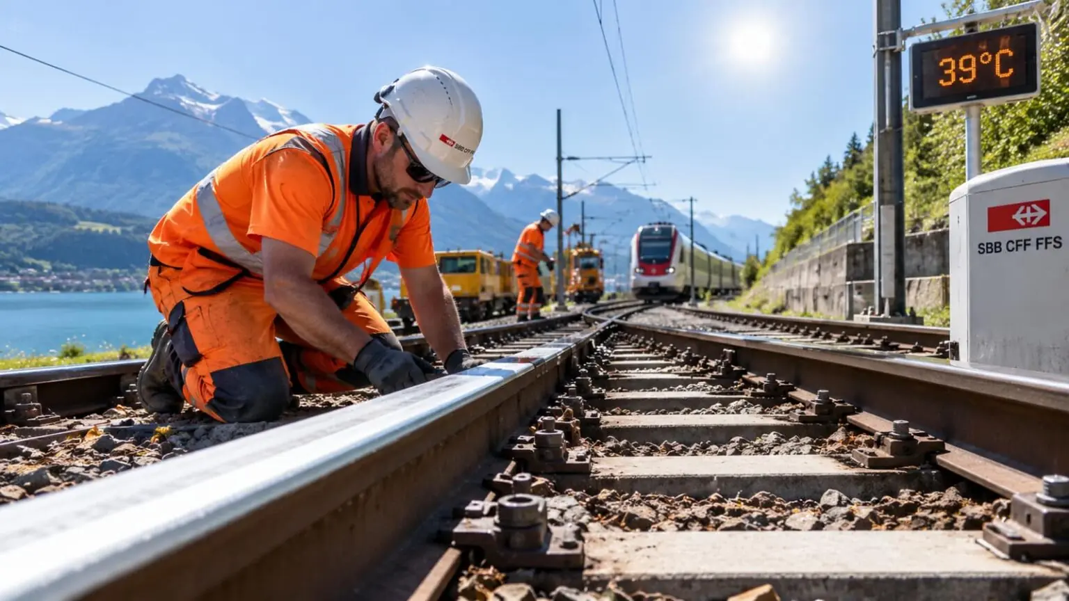 Επισκευές σε ράγες του δικτύου της SBB στην Ελβετία