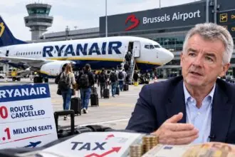 Βέλγιο: Η Ryanair κόβει 20 δρομολόγια και 1,1 εκατ. θέσεις λόγω της αύξησης του φόρου