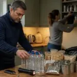 Προμήθειες νερού και τροφίμων για τρεις ημέρες σε βρετανικό νοικοκυριό, συμβολική απεικόνιση